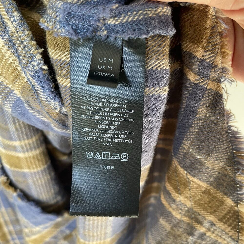 We The Free Plaid Plaid Flannel Mary Ann Button Down Tunic Dress Women's Medium - Picture 8 of 13